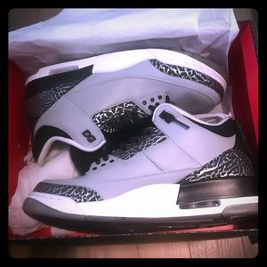 Jordan 3 wolf grey/ matallic